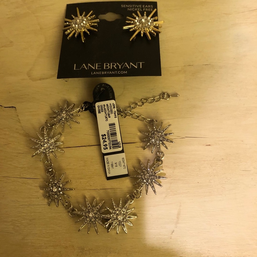 Lane Bryant bracelet and earring set NWT